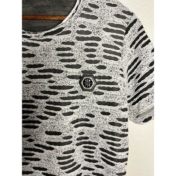 Philipp Plein Women's Distressed Shirt Sz L - Picture 4 of 5